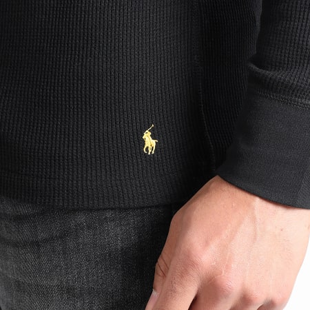 Polo Ralph Lauren - Tee Shirt Manches Longues Logo Embroidery Noir