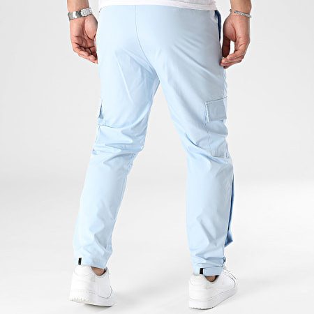 Zelys Paris - Pantalones cargo azul claro