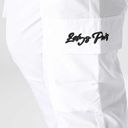 Zelys Paris - Pantalon Cargo Blanc