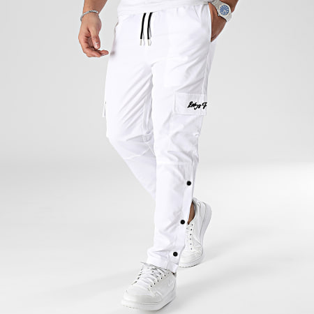 Zelys Paris - Pantaloni cargo bianchi