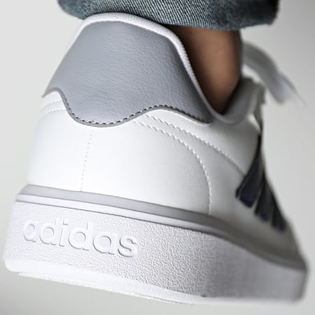 adidas - Courtblock IF4029 Footwear White Dark Blue Halo Silver Sneakers