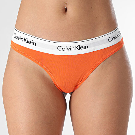 Calvin Klein - Tanga de mujer F3786E Naranja