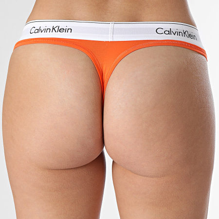 Calvin Klein - Tanga de mujer F3786E Naranja