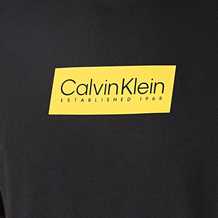 Calvin Klein - Tee Shirt Col Rond Rubber Logo 2403 Noir