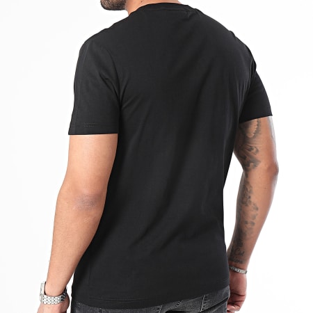 Calvin Klein - Tee Shirt Col Rond Rubber Logo 2403 Noir
