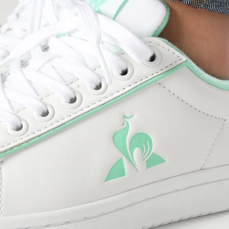Le Coq Sportif - Court Clean Zapatillas Mujer 2410756 Optical Blanco Verde