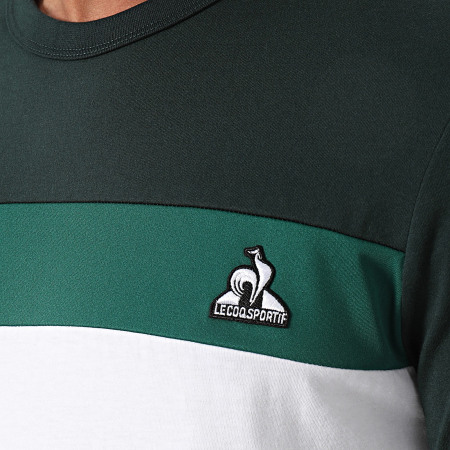 Le Coq Sportif - Camiseta Cuello Redondo 2410194 Blanco Verde