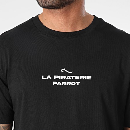 La Piraterie - Pappagallo Edizione Indietro Tee Shirt Oversize Nero