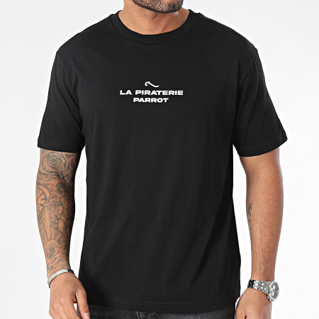La Piraterie - Tee Shirt Oversize Parrot Edition Back Noir