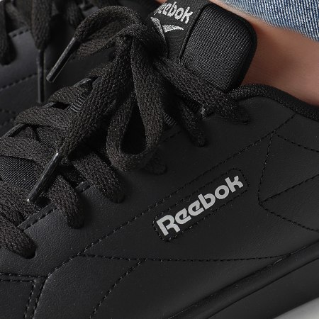 Reebok - Court Clean Sneakers Donna 100074382 Nero Argento Metallizzato