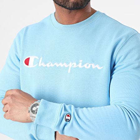 Champion - Felpa girocollo 219828 Azzurro