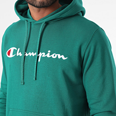 Champion - Sweat Capuche 219827 Vert Foncé