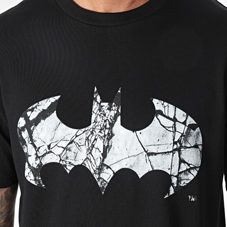 DC Comics - Tee Shirt Oversize Batman Cracked Noir