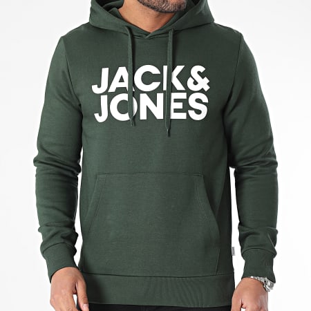 Jack And Jones - Sudadera Corp Logo 12152840 Verde oscuro