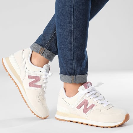 New balance mujer beige y rosa on sale