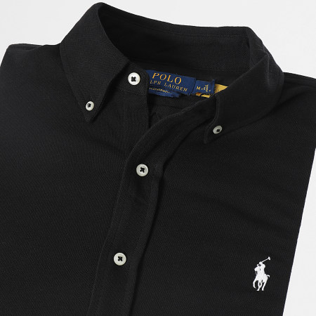 Polo Ralph Lauren - Camicia Oxford a maniche lunghe nera