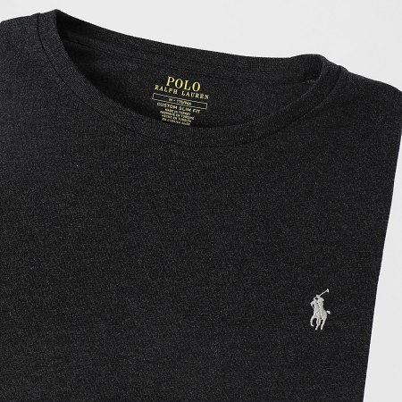Polo Ralph Lauren - Tee Shirt Original Player Gris Anthracite Chiné