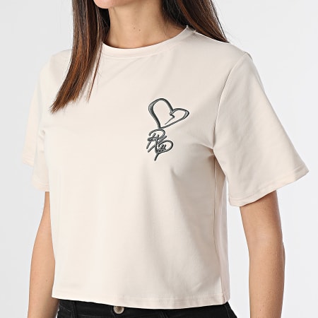 Project X Paris - Camiseta mujer F241112 Beige