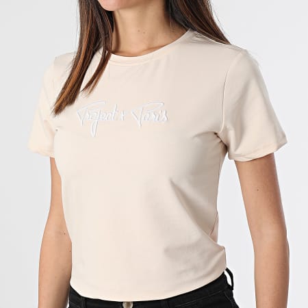 Project X Paris - Camiseta mujer F221121 Beige