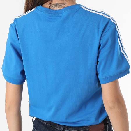 Adidas Originals - Maglietta donna 3 strisce IR8049 Blu