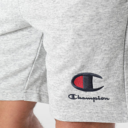 Champion - Pantalones cortos de jogging 219936 Gris jaspeado