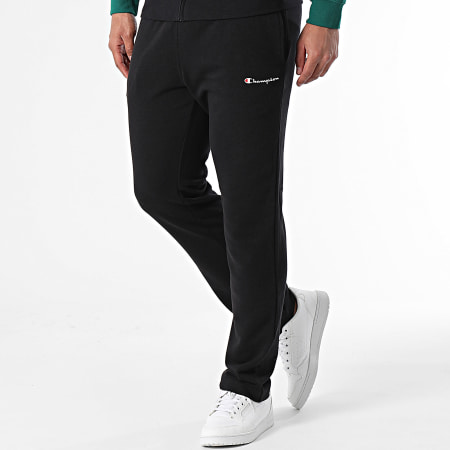 Champion - Set giacca con zip e pantaloni da jogging 219944 nero verde grigio erica