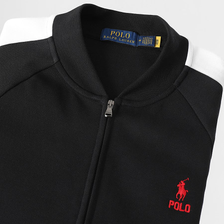 Polo Ralph Lauren - Veste A Bandes Logo Original Player Noir Blanc