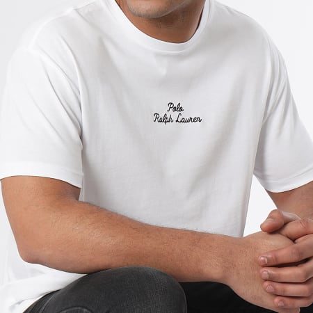 Polo Ralph Lauren - Maglietta con ricamo del logo, bianco