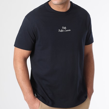 Polo Ralph Lauren - Camiseta bordada con logotipo azul marino