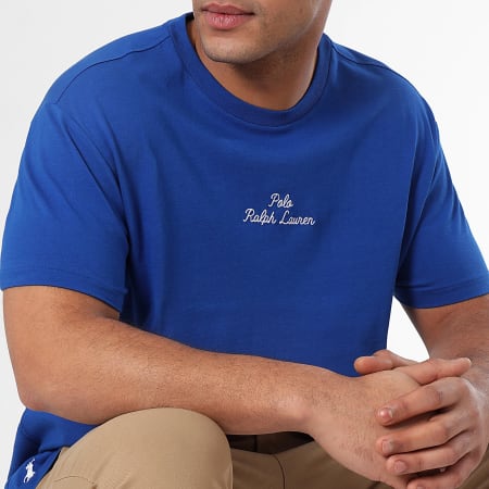 Polo Ralph Lauren - Tee Shirt Logo Embroidery Bleu Roi