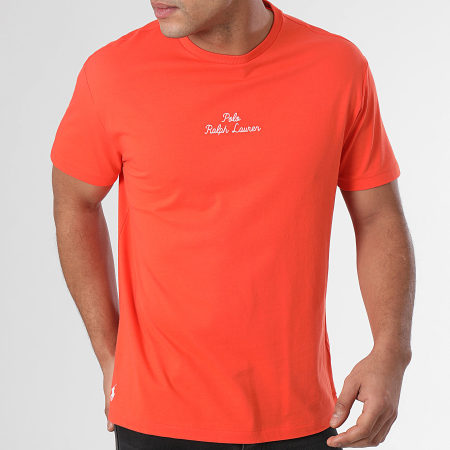 Polo Ralph Lauren - Tee Shirt Logo Borduring Oranje