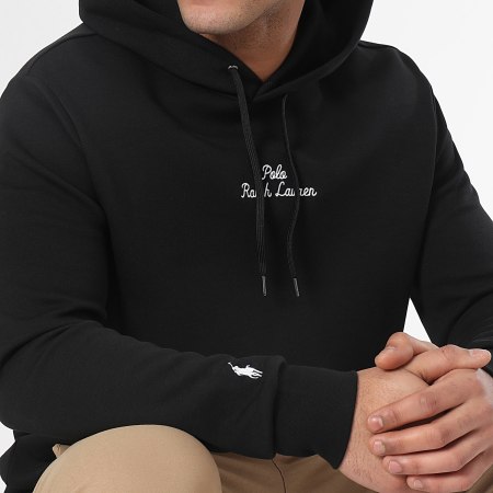 Polo Ralph Lauren - Geborduurd logo Hoody Zwart