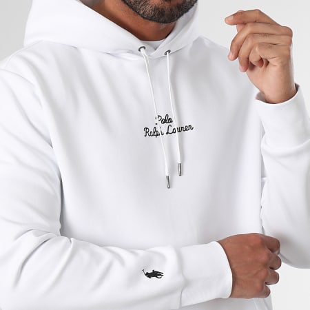 Polo Ralph Lauren - Felpa con cappuccio con ricamo del logo, bianco
