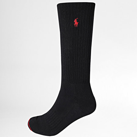 Polo Ralph Lauren - Lote de 3 Pares de Calcetines Original Player Negro Blanco Gris Heather