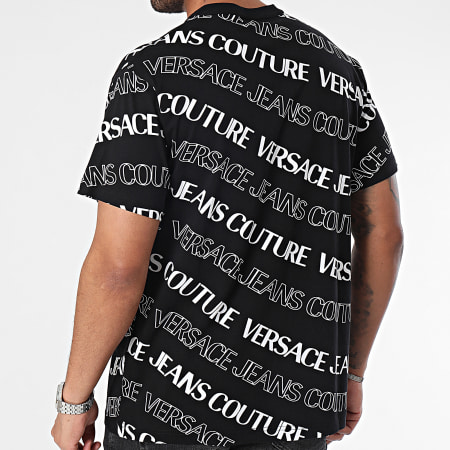 Versace Jeans Couture - Tee Shirt All Over 76GAH6R0-JS296 Noir