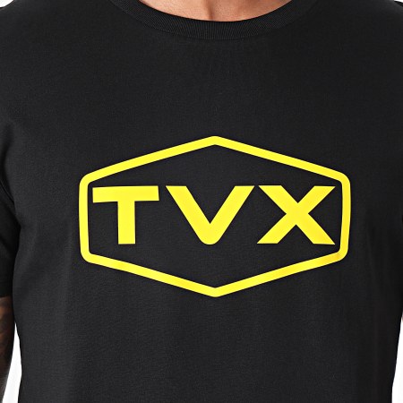 13 Block - Camiseta Logo TVX Negra Amarilla