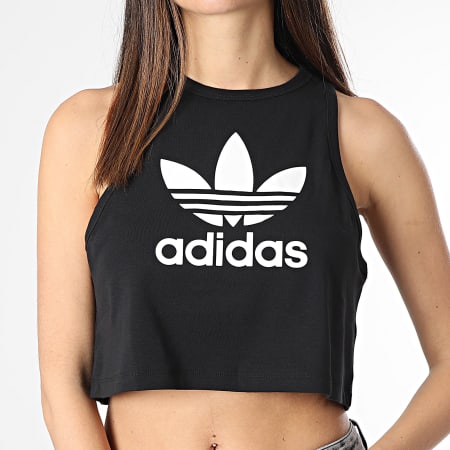 Adidas Originals - Camiseta de tirantes Trefoil de mujer IU0067 Negro
