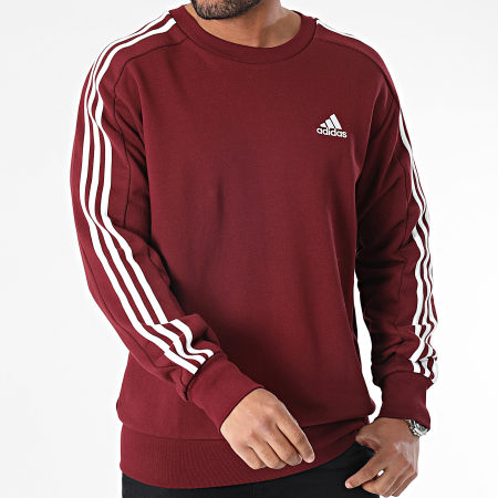 Adidas Performance Sudadera con cuello redondo IS1348 Burdeos
