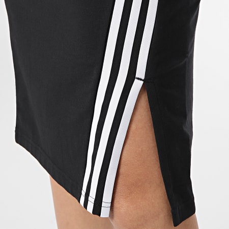 Adidas Performance - Vestido de tirantes de 3 rayas para mujer IP1575 Negro