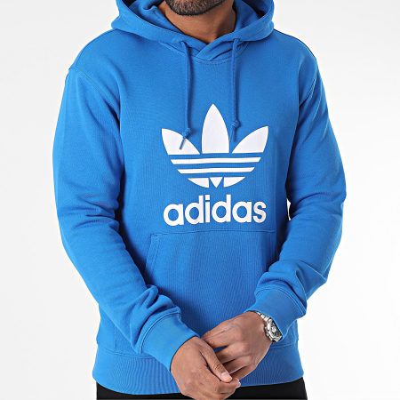 Adidas Originals - Felpa con cappuccio Trefoil IM9410 Blu