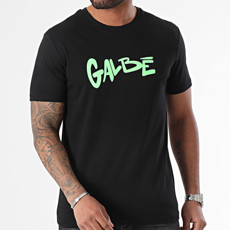 MC Jean Gab'1 - Tee Shirt Galbé Noir Vert Fluo