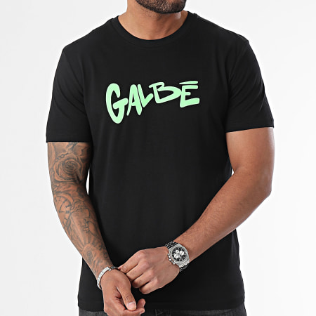 MC Jean Gab'1 - Tee Shirt Galbé Noir Vert Fluo