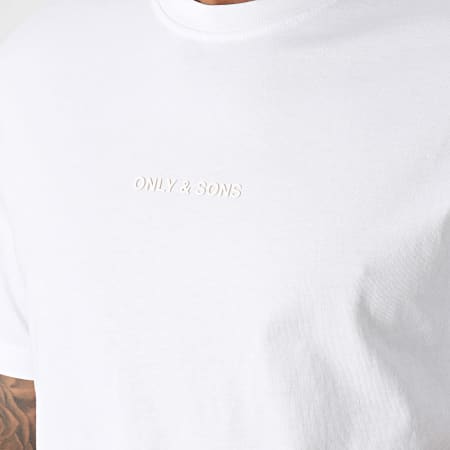 Only And Sons - Levi Life Tee Shirt Bianco