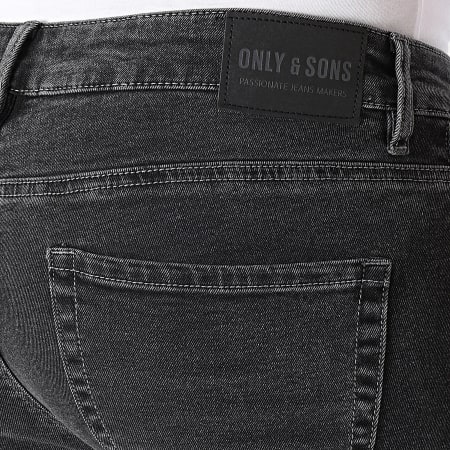 Only And Sons - Vaqueros Warp Skinny Gris Carbón