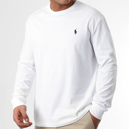 Polo Ralph Lauren - Tee Shirt Manches Longues Original Player Blanc