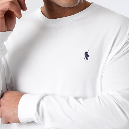 Polo Ralph Lauren - Tee Shirt Manica lunga Original Player Bianco