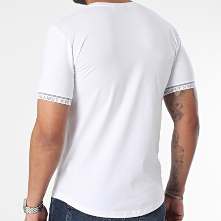 Project X Paris - Tee Shirt T231023 Blanc Gris