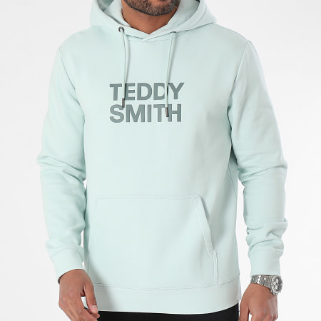Teddy Smith - Felpa con cappuccio Siclass 10816368D Verde chiaro