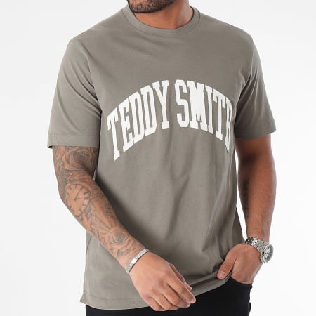 Teddy Smith - Maglietta Erol 11016807D Verde cachi