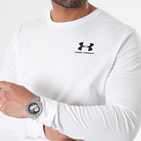 Under Armour - Tee Shirt Manches Longues 1329585 Blanc